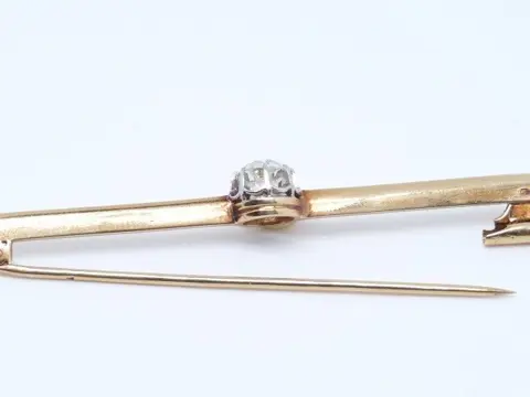 18 karaat Geel goud - Broche - 0.80 ct Diamant