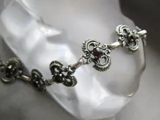 925 Zilver - Armband - Granaatstenen