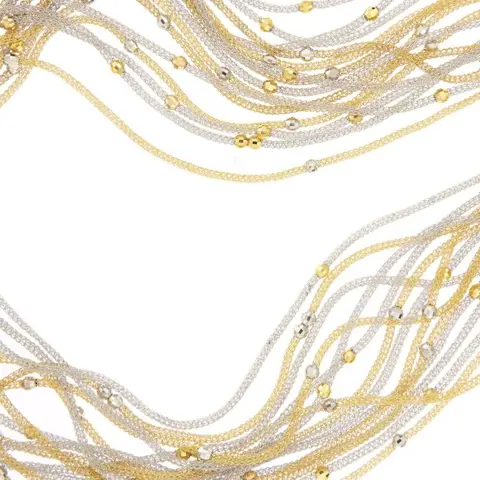 18 karaat Geel goud, Witgoud - Halsketting