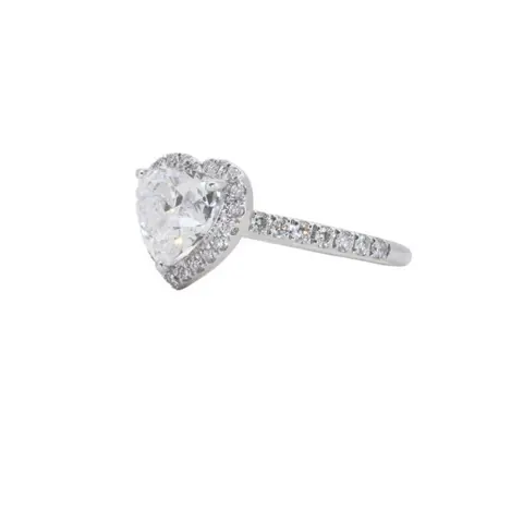 GIA Certificate - 2.27 total carat - 18 karaat Witgoud - Ring - 2.00 ct Diamant - Diamanten