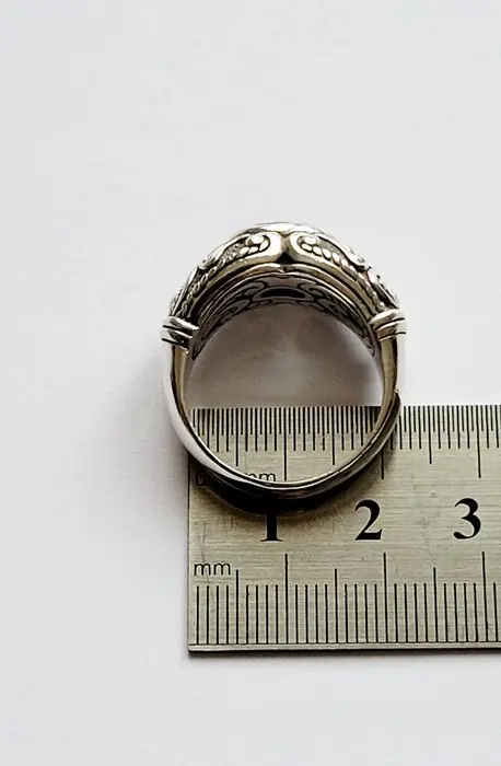 925 Geel goud, Zilver - Ring - 3.25 ct Aquamarijn