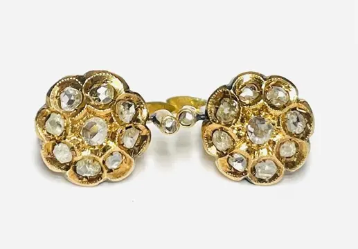 18 karaat Goud - Oorbellen - 0.80 ct Diamant