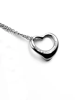 Tiffany & Co. - NO RESERVE PRICE - Elsa Peretti- Open Heart - 925 Zilver - Collier met hanger