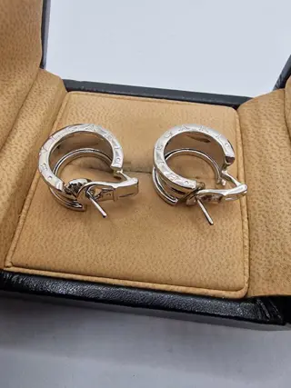 Bvlgari - 18 karaat Witgoud - Oorbellen