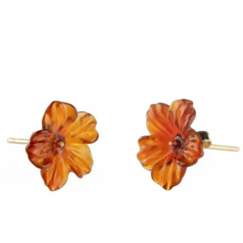 Intini Jewels - 14 karaat Geel goud, Goud - Oorbellen - Agaat