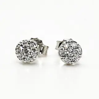 PG Gioielli - 18 karaat Goud - Oorbellen - 0.05 ct Diamant - Diamanten