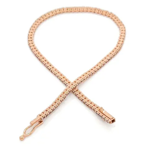 IGI Certified 1.20ct Pink Diamonds - 14 karaat Rosé goud - Armband - ***GEEN RESERVEPRIJS***