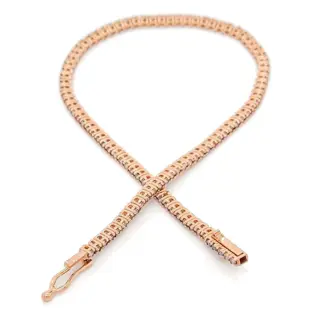 IGI Certified 1.20ct Pink Diamonds - 14 karaat Rosé goud - Armband - ***GEEN RESERVEPRIJS***