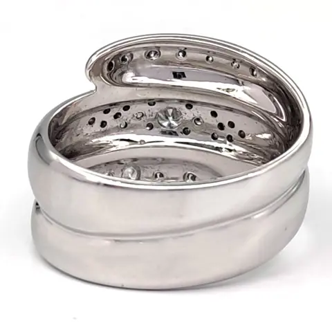 18 karaat Witgoud - Ring - 0.96 ct Diamanten