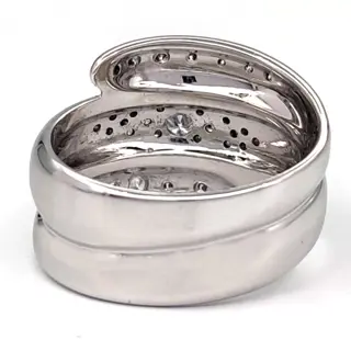 18 karaat Witgoud - Ring - 0.96 ct Diamanten