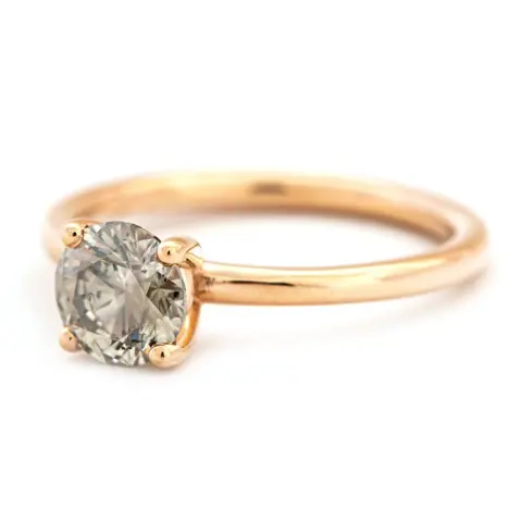 1.00 tcw Diamond Ring - 14 karaat Rosé goud - Ring - 1.00 ct Diamant - Geen minimumprijs