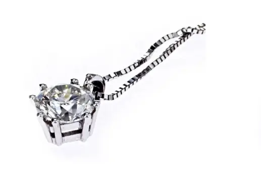 14 karaat Witgoud - Halsketting - 1.51 ct Diamant