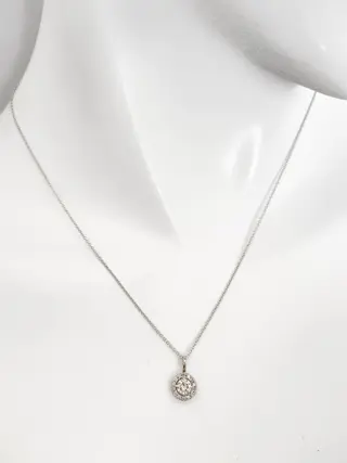 0.41 tcw Fancy Light Yellow and Light Pink Diamond Pendant - 14 karaat Witgoud - Hanger - ***GEEN RESERVEPRIJS***