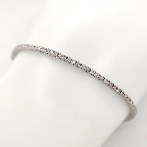 IGI Certified 1.44ct Pink Diamond Bracelet - 14 karaat Witgoud - Armband - ***GEEN RESERVEPRIJS***