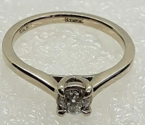 18 karaat Witgoud - Ring - 0.45 ct Diamant