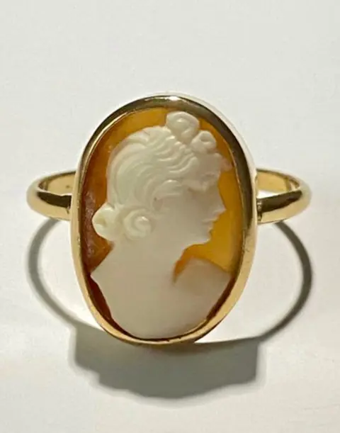 18 karaat Geel goud - Ring - cameo