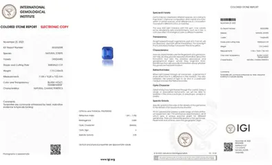 7.73 Carat Violetish Blue Tanzanite And 0.20Ct Diamonds - 14 karaat Witgoud - Ring - GEEN RESERVE