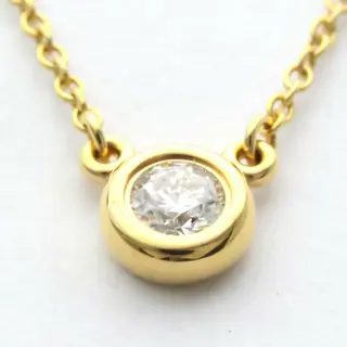 Tiffany - 18 karaat Rosé goud - Collier met hanger Diamant