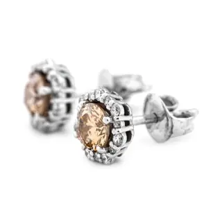 1.22 tcw Diamond Earrings - 14 karaat Witgoud - Oorbellen - 1.00 ct Diamant - 0,22 ct diamanten - geen minimumprijs