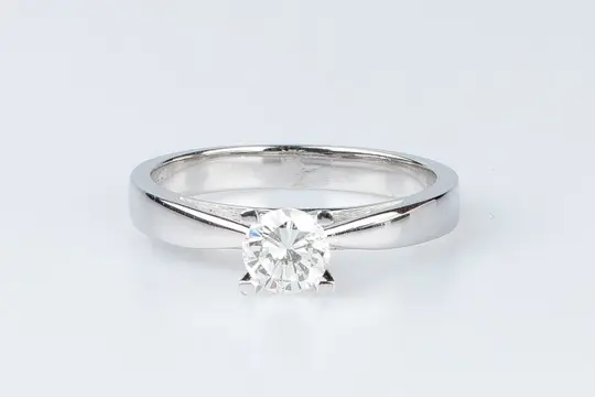 18 karaat Witgoud - Ring - 0.53 ct Diamant