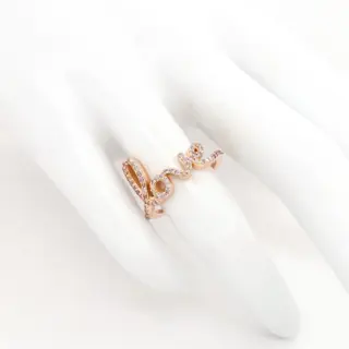 0.37ct Pink Diamond Ring - 14 karaat Rosé goud - Ring - ***GEEN RESERVEPRIJS***