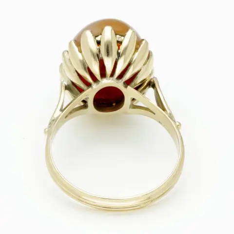 14 karaat Goud - Ring - 11.18 ct. Agaat
