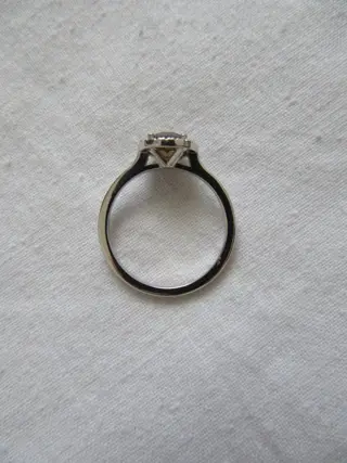 14 karaat Witgoud - Ring - 0.72 ct Diamant - Diamanten