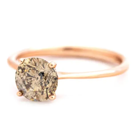 1.51 tcw Diamond Ring - 14 karaat Rosé goud - Ring - 1.51 ct Diamant - Geen minimumprijs