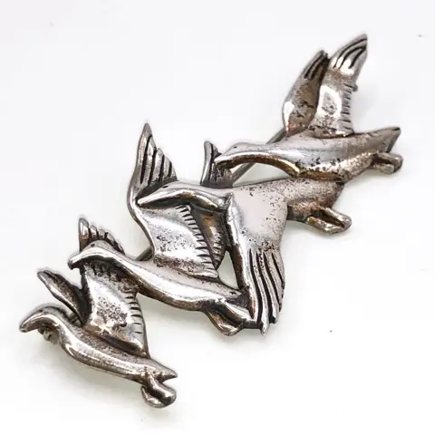 Hand & Hammer de Mateo - 925 Zilver - Broche, Dasspeld