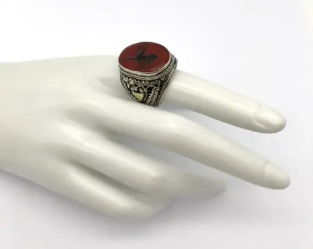 925 Zilver - Ring Carneool