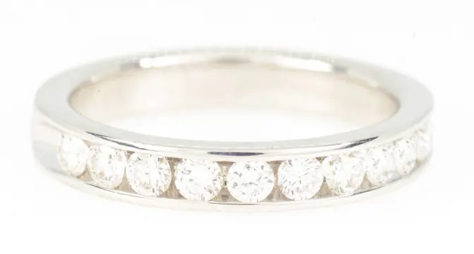 NO RESERVE PRICE - 18 karaat Witgoud - Ring - 1.00 ct Diamant