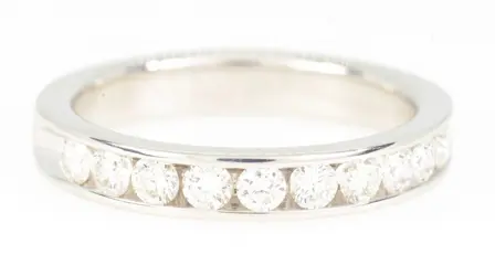 NO RESERVE PRICE - 18 karaat Witgoud - Ring - 1.00 ct Diamant