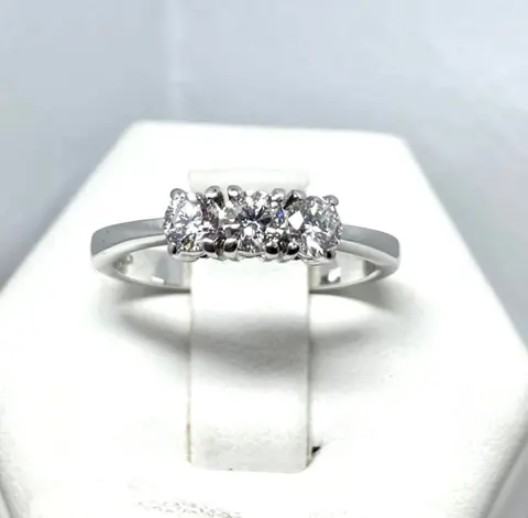 Pala Diamond Italy - 18 karaat Witgoud - Ring - 0.75 ct Diamant - Diamanten