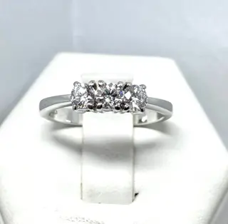 Pala Diamond Italy - 18 karaat Witgoud - Ring - 0.75 ct Diamant - Diamanten