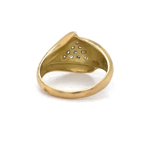 18 karaat Geel goud - Ring - 0.10 ct Diamant