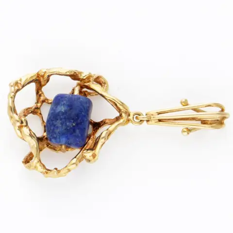18 karaat Goud - Hanger Lapis lazuli