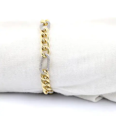 18 karaat Geel goud - Armband - 1.25 ct Diamant