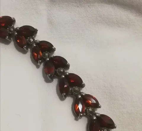 925 Zilver - Armband Granaat