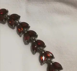 925 Zilver - Armband Granaat