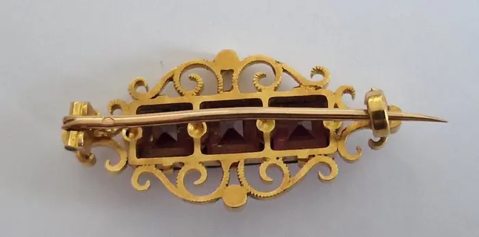 18 karaat Geel goud - Broche