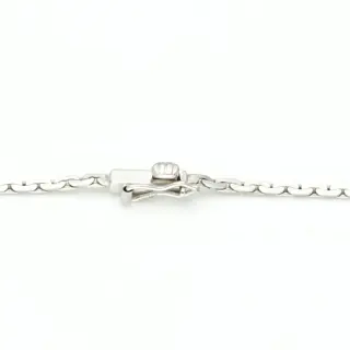 14 karaat Goud, Witgoud - Halsketting - 0.01 ct Diamant