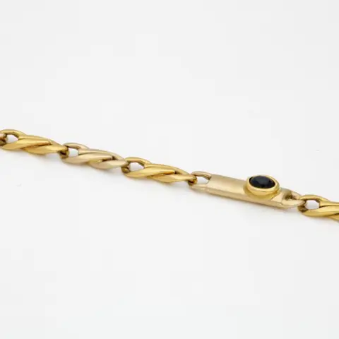 18 karaat Goud - Armband - 0.27 ct Saffier