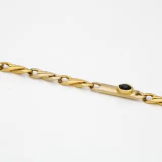 18 karaat Goud - Armband - 0.27 ct Saffier