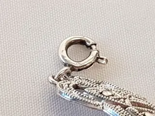 Gaaf antiek Zilveren dames armband met ajourwerk en gezette markasieten. - 835 Zilver - Armband