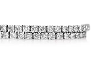 2.39 Carat Diamond Tennis Riviera - 14 karaat Witgoud - Armband - GEEN RESERVE