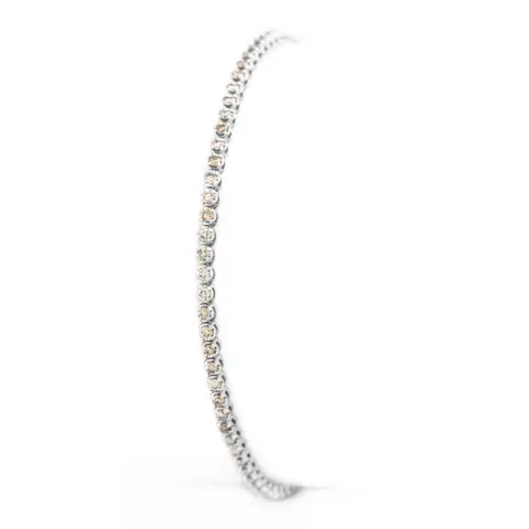 1.00 tcw Diamond Bracelet - 18 karaat Witgoud - Armband - 1.00 ct Diamant - Geen minimumprijs