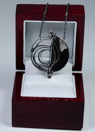 925 Zilver - Collier met hanger - modernistisch