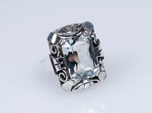 Zilver - Ring - 5.00 ct - Aquamarijn (getest)