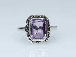 935 Zilver - Ring - Amethist (getest)