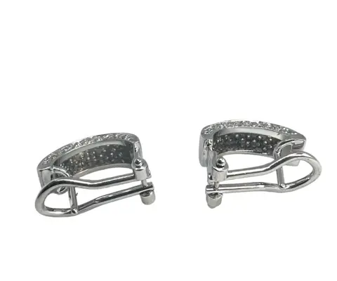 18 karaat Witgoud - Oorbellen - 3.48 ct Diamant